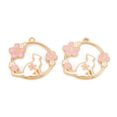 Eco-Friendly Alloy Enamel Pendants LS-ENAM-T011-60-NR-1