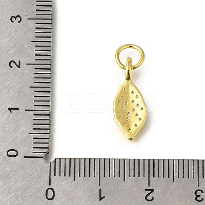 RaRack Plating Brass Micro Pave Cubic Zirconia Pendants KK-F883-09G-1