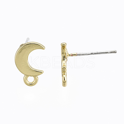 Alloy Stud Earring Findings X-PALLOY-T064-77LG-RS-1