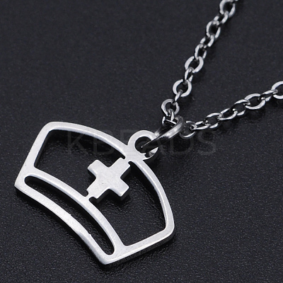 Non-Tarnish 201 Stainless Steel Pendant Necklaces LS-NJEW-S105-JN533-45-1-1