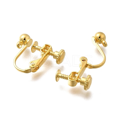 316 Stainless Steel Clip-on Earring Findings X-EJEW-R019-01G-1