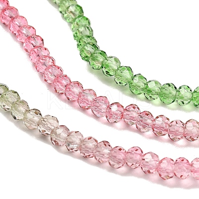 Transparent Painted Glass Beads Strands LS-DGLA-A034-T2mm-A18-1