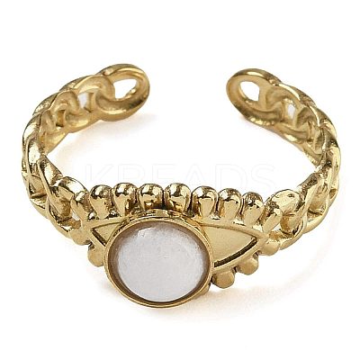 Natural White Jade Finger Rings RJEW-U027-01G-09-1