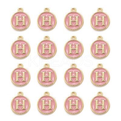 Golden Plated Alloy Enamel Charms LS-ENAM-S118-07H-1