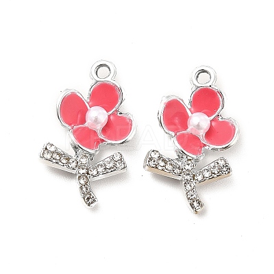 Alloy Rhinestone Enamel Pendants ENAM-K020-01C-1