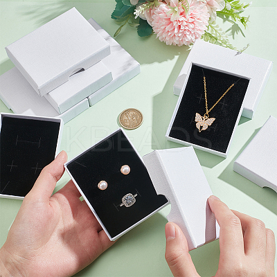 Rectangle Cardboard Paper Jewelry Set Boxes CON-WH0086-100C-1