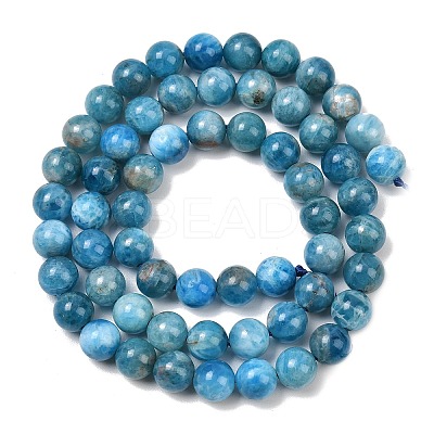 Natural Apatite Bead Strands G-P204-09-7mm-1-1