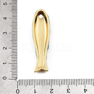 Brass Enamel Pendants KK-CBAF17A-06G-04-1