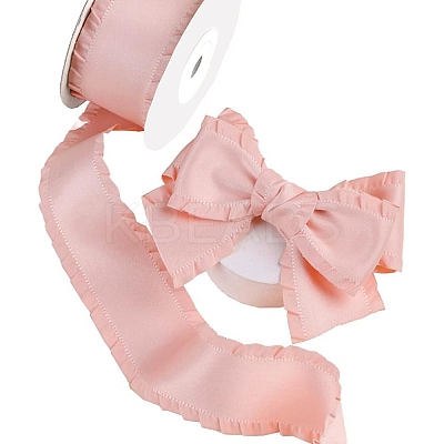 10 Yards Polyester Ruffled Ribbons PW-WG29113-11-1