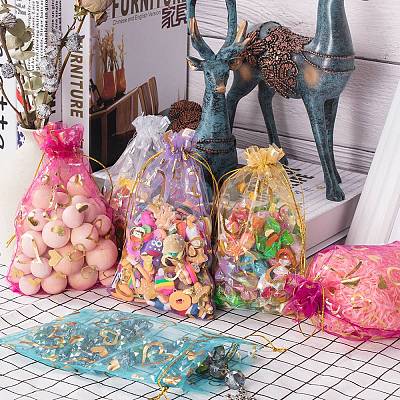 Heart Printed Organza Bags OP-PH0001-11-1