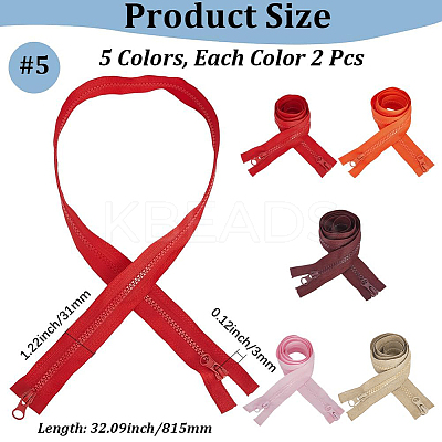 10Pcs 5 Colors Garment Accessories FIND-CY0001-42A-1
