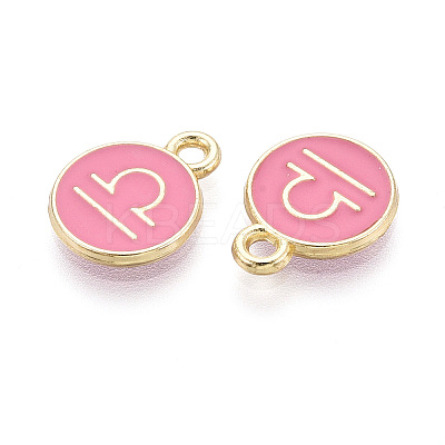 Alloy and Enamel Charms ENAM-T021-28F-1