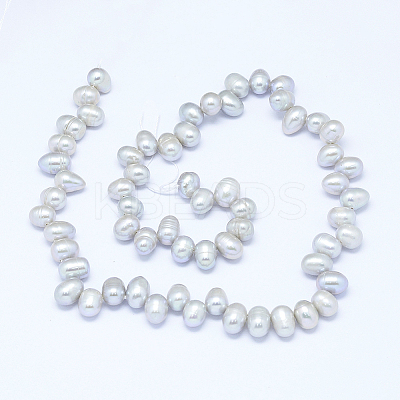 Natural Cultured Freshwater Pearl Beads Strands PEAR-G004-01A-01-1