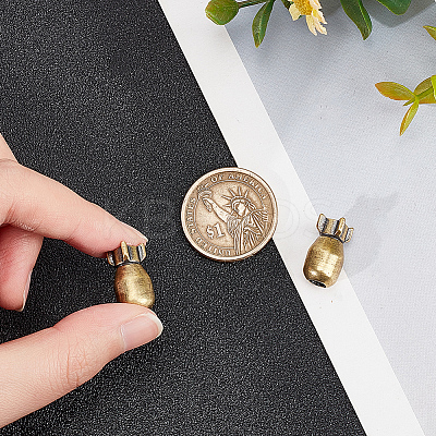 2Pcs Brass Beads KK-NB0002-91-1