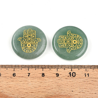 Natural Green Aventurine Cabochons G-N345-06D-1