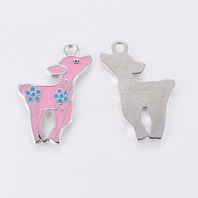 Alloy Enamel Pendants ENAM-P037-3-1