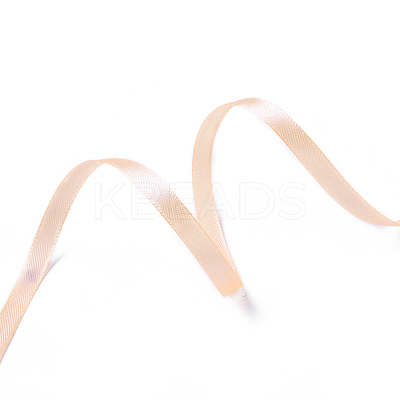 1/4 inch(6mm) Light Salmon Satin Ribbon Wedding Party Decoration X-RC6MMY007-1