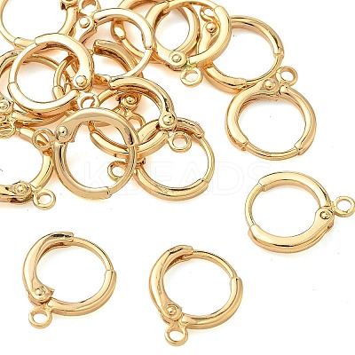 SHEGRACE Brass Leverback Earring Findings XGR0015G-72G-1
