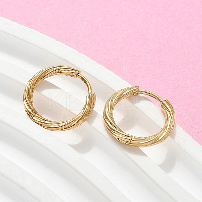 304 Stainless Steel Twist Hoop Earrings for Women LS-EJEW-A130-02A-G-1