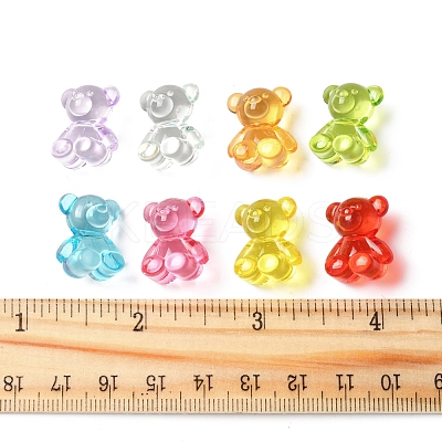 140Pcs Transparent Acrylic Beads MACR-FS0001-98-1