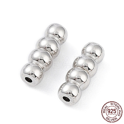 Anti-Tarnish Rhodium Plated 925 Sterling Silver Screw Clasps LS-STER-K173-04P-1