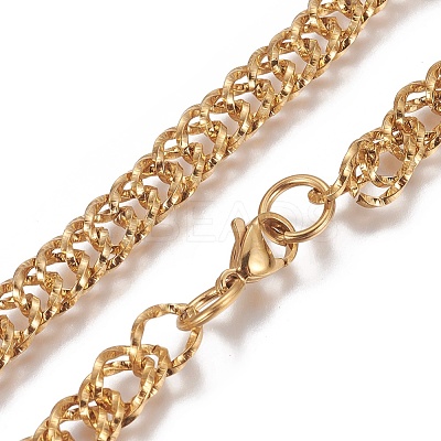 Ion Plating(IP) 304 Stainless Steel Chain Bracelets BJEW-I274-12G-1