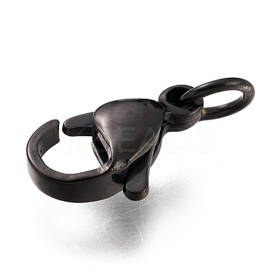 304 Stainless Steel Lobster Claw Clasps Ion Plating(IP) X-STAS-G240-01D-EB-1