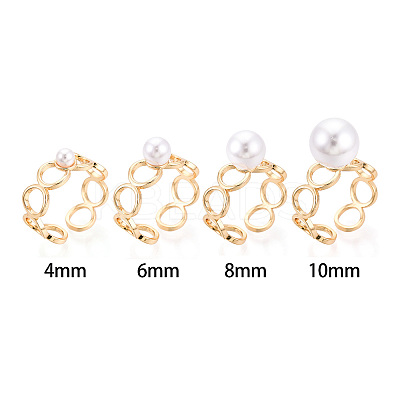 Ring Brass & Enamel Cup Peg Ring Settings KK-N274-26G-1