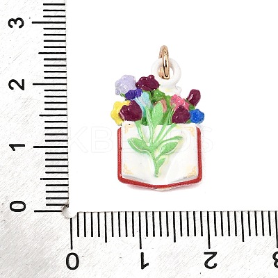 Spray Painted Alloy Pendants AL-CBAB1F7-01D-1