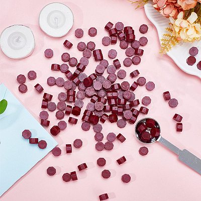 400Pcs Octagon Sealing Wax Particles DIY-CP0009-24A-1