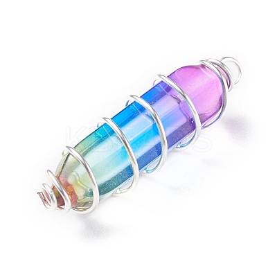 Glass Pendants PALLOY-JF01378-1
