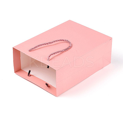 10Pcs 5 Sizes Kraft Paper Gift Shopping Bags Set AJEW-T013-10B-1