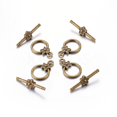Tibetan Style Alloy Toggle Clasps MLF1075Y-1