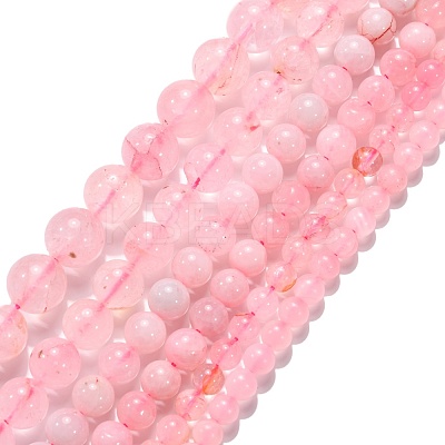 Natural Rose Quartz Beads Strands G-F591-04-1
