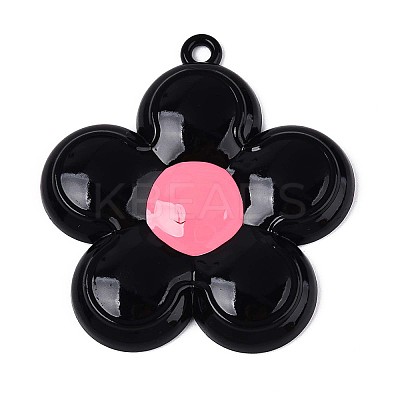 Spray Painted Alloy and Enamel Big Pendants PALLOY-T092-80A-1