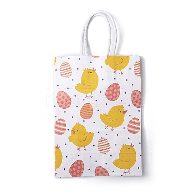 Easter Rectangle Kraft Paper Handbags CARB-U002-01F-1