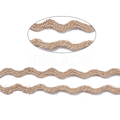 Braided Burlap Wave Ribbon OCOR-TAC0009-04-1