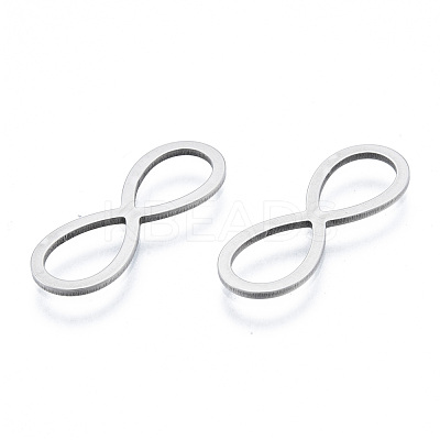 Non-Tarnish 201 Stainless Steel Connector Charms STAS-N090-T18-1-1
