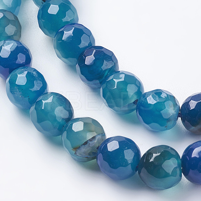 Natural Agate Beads Strands X-G-G580-8mm-05-1