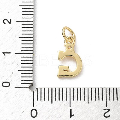 Brass Pave Clear Cubic Zirconia Charms KK-A273-01G-G-1