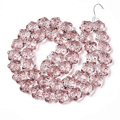 Transparency Glass Beads Strands GLAA-T023-12G-1