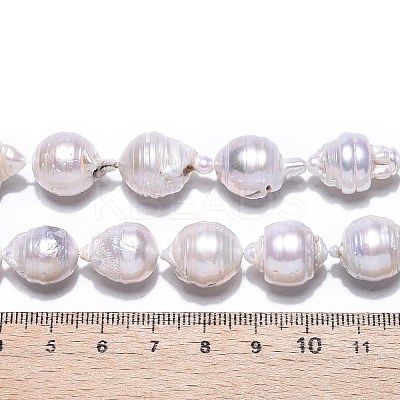 Natural Baroque Pearl Keshi Pearl Beads Strands PEAR-S019-02E-02-1