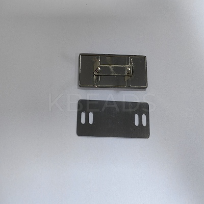 Alloy Blank Name Tags FIND-WH0105-75P-1