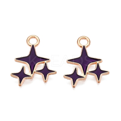 Alloy Enamel Pendants ENAM-T020-38F-RS-1