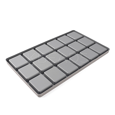 Resin Flocking 16 Grids Beading Jewelry Design Beads Storage Tray TOOL-WH0134-69A-1