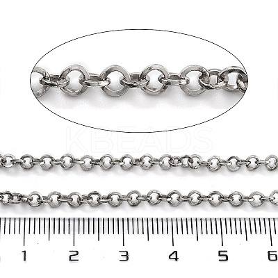 Tarnish Resistant Vacuum Plating 304 Stainless Steel Rolo Chains CHS-H026-08A-P-1