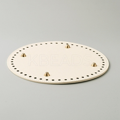 PU Leather Knitting Crochet Bags Nail Bottom Shaper Pad FIND-WH0114-84C-02-1