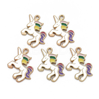Alloy Enamel Pendants ENAM-N055-024A-NR-1