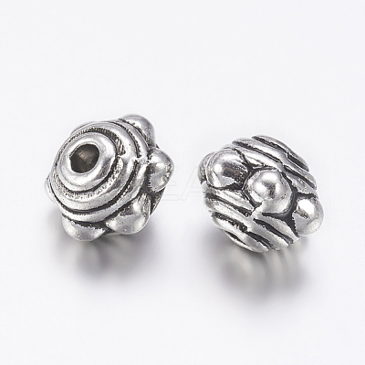 Tibetan Style Alloy Spacer Beads LF1017Y-NF-1