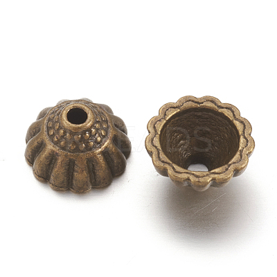 Tibetan Style Alloy Bead Caps MLF9305Y-NF-1